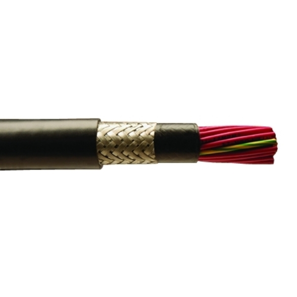 Alpha Wire 12-3C 26 STR BC PVC 85%, TNC BRD SHD PVC JKT GRY 600V, 1000FT 65203CY SL001